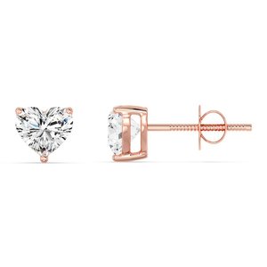 Pendientes de Diamantes Cultivados en Laboratorio con Corte Corazón - Product Image 6