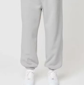 Pantalons de survêtement décontractés pour hommes en toile respirante de haute qualité avec taille élastique, poids lourd, 100% coton, élégants, en vente, prix bas - Product Image 5