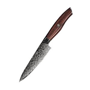 Wholesale Customized High Quality OEM Factory Damascus Steel Chef <b>Knife</b> Wood Handle <b>Utility</b> <b>Knife</b> with Wood Handle for Kitchen - Product Image 1