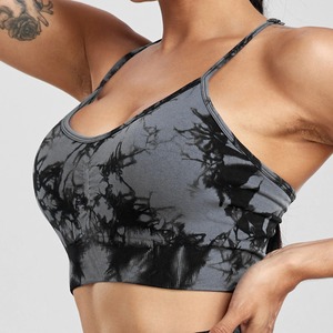 Sports Bra Women Tie Dye Workout Yoga Sports Bra Running Gym Fitness <b>Small</b> Strap Underwear Bra Women's Activewear - Product Image 6