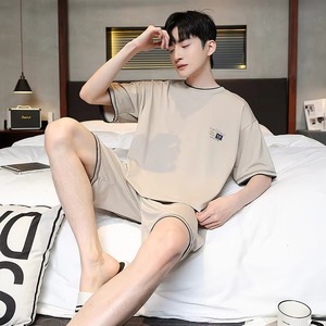 OEM Custom <b>Men's</b> High Street Style Summer T shirt <b>Shorts</b> Set Breathable Twin <b>Short</b> T-Shirt Set - Product Image 4