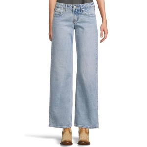 Jeans Azules Rectos Estilo Boyfriend para Mujer, de Lujo, Lavado a la Piedra, Transpirables, Ecológicos, de Secado Rápido, Sin Cintura, Casuales y Sexys - Product Image 3