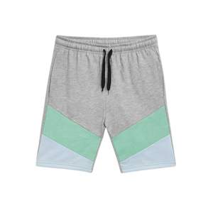 กางเกงขาสั้นโพลีเอสเตอร์สำหรับผู้ชายกางเกงขาสั้นสำหรับออกกำลังกายสีเขียวล้วนดีไซน์ออกแบบได้ตามต้องการ - Product Image 5