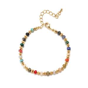 Jeulia Vibrant <b>Boho</b> Multicolor Semi-Precious Stone Beaded <b>Bracelet</b> Perfect Gift - Product Image 1
