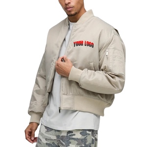 Veste de baseball varsity légère à prix abordable en gros, veste varsity avec logo brodé personnalisé pour homme - Product Image 1