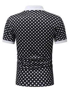 Polos décontractés de qualité supérieure pour hommes Chemises de golf unies à manches courtes en coton tricoté et polyester imprimées sur mesure - Product Image 6