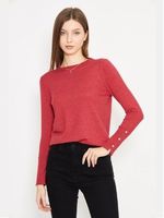 Femmes col rond manches longues haute qualité confortable et élégant haut tricot pull automne hiver vêtements fabricants