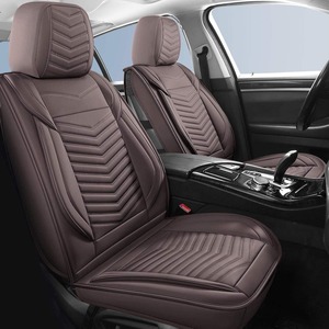 Housse de siège de voiture bleue en similicuir perforé avec coussin d'appui-tête et housse de volant pour l'intérieur du véhicule - Product Image 6