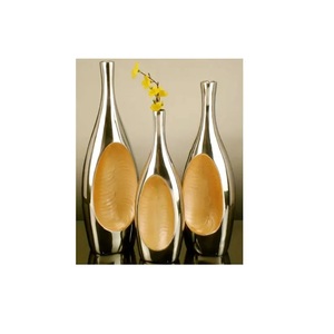 Shiny Polished copper Metal Flower <b>Vase</b> High Quality Luxury Flower <b>Vase</b> Restaurant Doorway Decoration Bottle <b>Vase</b> - Product Image 1