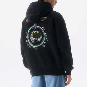 Sweat à capuche brodé personnalisé en coton 100% vieilli 340gsm Streetwear écologique poids lourd sans fil délavé Vintage - Product Image 4