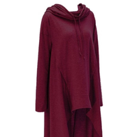 Veste à capuche asymétrique courte en polaire respirante pour femme, avec poches, ourlet asymétrique, coupe oversize, style streetwear décontracté, automne