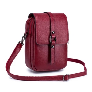 Bolso bandolera de cuero vacuno premium para mujer, con acabado granulado, bolso de moda. - Product Image 4