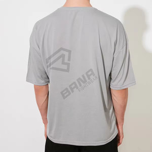 T-shirt à manches courtes à col rond surdimensionné pour homme imprimé sur mesure - 100% coton biologique écologique - Product Image 2