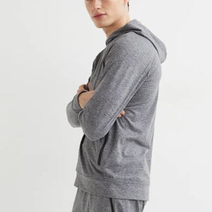 Sudaderas con Capucha para Hombre de Color Sólido de Calidad Profesional para Invierno, Mezcla de Poliéster/Algodón, Colores Personalizados, Logotipo Personalizado, Transpirables, 180g, Tipo Pullover - Product Image 5