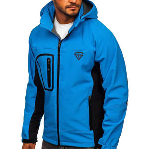 High Quality Custom Woolen <b>Waterproof</b> Softshell <b>Jacket</b> for Men Wholesale OEM Service <b>Thin</b> Stand Collar Casual Winter Wear - Product Image 3