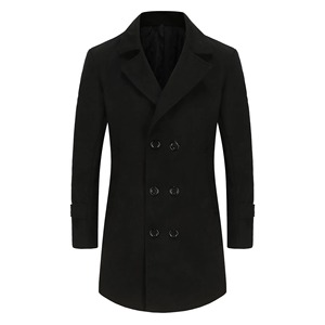 Vente en gros Offre Spéciale tout nouveau manteau de laine russe soviétique noir long historique 1800e manteaux pour hommes - Product Image 3