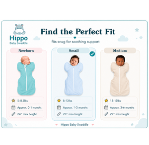 Gigoteuse de luxe Hippo Baby bleu ciel 100% coton premium ultra doux et respirant pour nouveau-né - Product Image 2