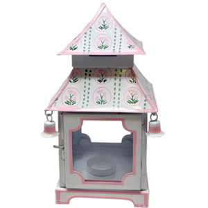 Wholesale <b>Pink</b> Pagoda Lantern Home <b>Decor</b> Metal Ornament Hanging Candle Holder Tabletop Decoration Gift In Reasonable Price - Product Image 5