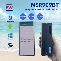 Pembaca Kartu Magnetik BT 3-track Mendukung Sistem Android dan Windows MSR909BT Blue Tooth