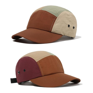 Vente en gros de casquette camping-car à profil bas en nylon léger à 5 panneaux, chapeau de sport de plein air multicolore, fermeture à boucle, faible taxe, usine du Vietnam - Product Image 3