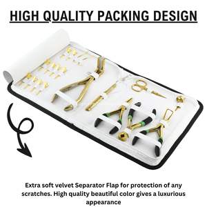 Kit d'outils d'extension de cheveux en acier inoxydable, vente en gros de 10 pièces - Product Image 6