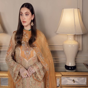 Ramsha เชฟรอนชุดสูท3ชิ้นสำหรับผู้หญิง, ชุดสูทอินเดียและสไตล์ปากีสถานสำหรับงานแต่งงานและงานปาร์ตี้ - Product Image 2