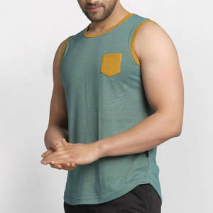 Camiseta sin mangas de algodón suave con ajuste cómodo y aspecto moderno simple Camiseta sin mangas elegante con cuello redondo - Product Image 3