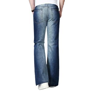 Pantalones Vaqueros de Mezclilla Personalizados de Alta Calidad para Hombre, Jeans Modernos de Cintura Alta con Estampado Vintage Lavado, Precio Razonable, MOQ Bajo - Product Image 2