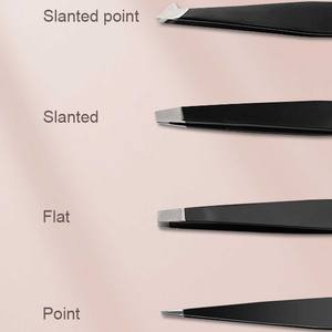 Mini Eyebrow Tweezer Eyelash Extension Grafting <b>Professional</b> Metal Slant Tip Hair Removal Tweezers Nipper <b>Makeup</b> Tools - Product Image 2