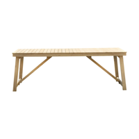 Conjunto de Muebles de Jardín de Teca para 8 Personas, Mesa y Sillas de Madera Maciza, Resistentes a la Intemperie, Diseño Rústico para Patio