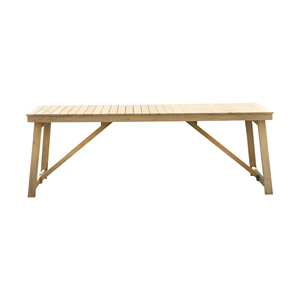 Teak <b>Outdoor</b> Garden Set 8 Seater Solid Wood Table and Chairs Weather Resistant Rustic Design for Patio Use - Product Image 3