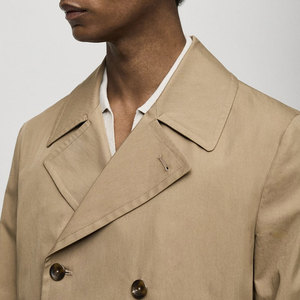 Diseño básico Colección de invierno Tallas grandes Hombres Abrigo largo de lana Estilo callejero Cantidad a granel Fabricante al por mayor Precio barato - Product Image 6