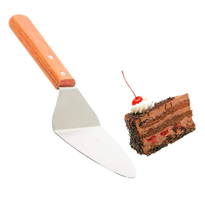 Customized logo Stainless Steel <b>Cake</b> Knife Set with Wood Handle for Party Kitchen <b>Cutter</b> <b>Cake</b> Brass <b>Cake</b> Knife Server - Product Image 1