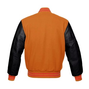 Chaqueta Universitaria de Cuero Auténtico de Alta Calidad Personalizada ODM OEM para Hombre y Mujer, Ropa Universitaria de Béisbol, Diseño 2025 - Product Image 6