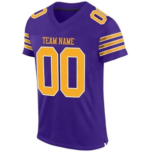 เสื้อเจอร์ซีย์อเมริกันฟุตบอลออกแบบได้ตามต้องการ2025เสื้อแขนสั้นระบายอากาศได้ดีปักลายขนาดพิเศษ - Product Image 2