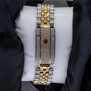 Montre Jubilee Style Date Just Moissanite 36 MM, bracelet en acier inoxydable doré, tendance pour homme, idéale pour les occasions spéciales - Product Image 5