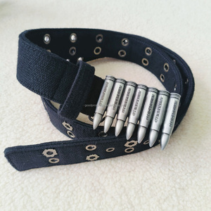 Cinturón <span class=keywords><strong>de</strong></span> Algodón para Hombre con Doble Ojal Metálico, Diseño Moderno con Ojales Personalizados - Product Image 2