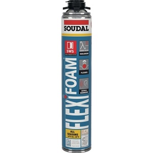 Espuma en Pistola 1K FLEXI FOAM 750ml B2 Azul Polifoam para Manualidades Sin Guantes Desechables Producto SOUDAL - Product Image 1