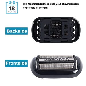 Têtes de rasage de rechange à double lame pour rasoir électrique homme, compatibles avec rasoir rotatif lavable pour le visage, pour utilisation en camping-car - Product Image 5