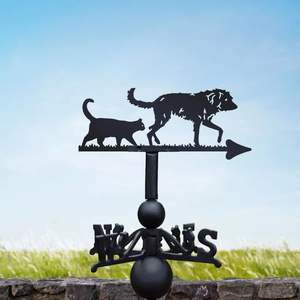 Artistic Iron Weathervane with Majestic <b>Animal</b> Figure for Rustic or Farmhouse Aesthetics <b>Garden</b> <b>Ornaments</b> for Homes - Product Image 2