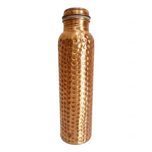 Bouteille en cuivre multifonctionnelle de qualité supérieure faite à la main Meilleur fournisseur indien Fabricant de verres en plastique pour le yoga - Product Image 6
