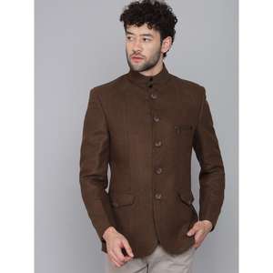 Fournisseur indien de blazer marron café, vêtement décontracté, coupe moderne, blazer confortable pour hommes, disponible au prix direct d'usine - Product Image 1