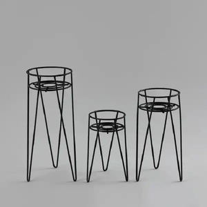 Ensemble de supports de jardinière en métal d'approvisionnement direct d'usine pour la décoration de jardin et de table de la maison du fabricant et du fournisseur indiens - Product Image 4