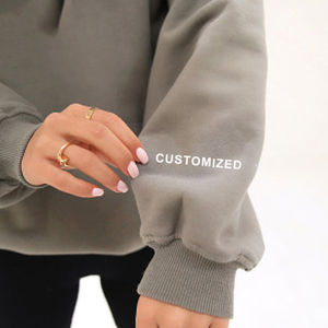 Sweat à capuche pour femmes pull en coton polaire à capuche décontracté Streetwear prêt à expédier sans tarif livraison rapide Service OEM - Product Image 4