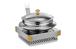 Best Electric <b>Food</b> <b>Warmer</b> Copper Chafing Dish for Weddings Round Pattern for Hotels and Restaurants - Product Image 5