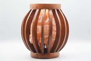Cesta de madera de bambú de forma redonda con trozos de sal, cesta de madera de Pakistán, cesta de madera al por mayor con trozos de sal - Product Image 2