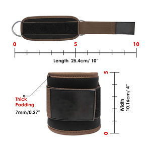 Correas de tobillo ajustables de alta resistencia para Cable Kickbacks Accesorio de gimnasio cómodo para mujeres y hombres Entrenamientos de piernas y glúteos - Product Image 3