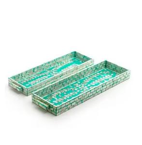 Premium <b>Trays</b> Highly <b>Decorative</b> Modern Events Decor <b>Trays</b> In Mother Of Pearl Food Safe High Quality Handicrafts - Product Image 1