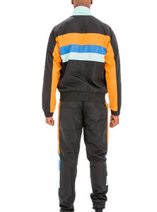 Conjunto de cortavientos personalizado de alta calidad Impreso OEM Chaqueta y pantalón con cremallera con cortavientos Fabricado - Product Image 2