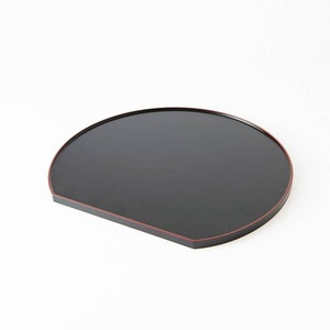 OEM Personnaliser Couleur Laque Haft Moon Plateau Laque Plateau De Service Plateau Festonné Centres De Table Décoration À La Main HNH Artisanat - Product Image 2